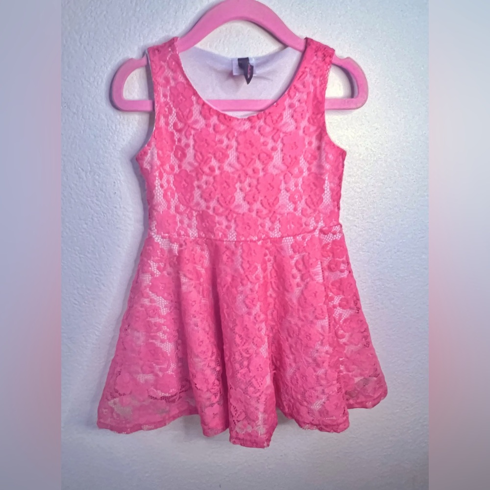 Pretty In Pink Lace Toddler Dress